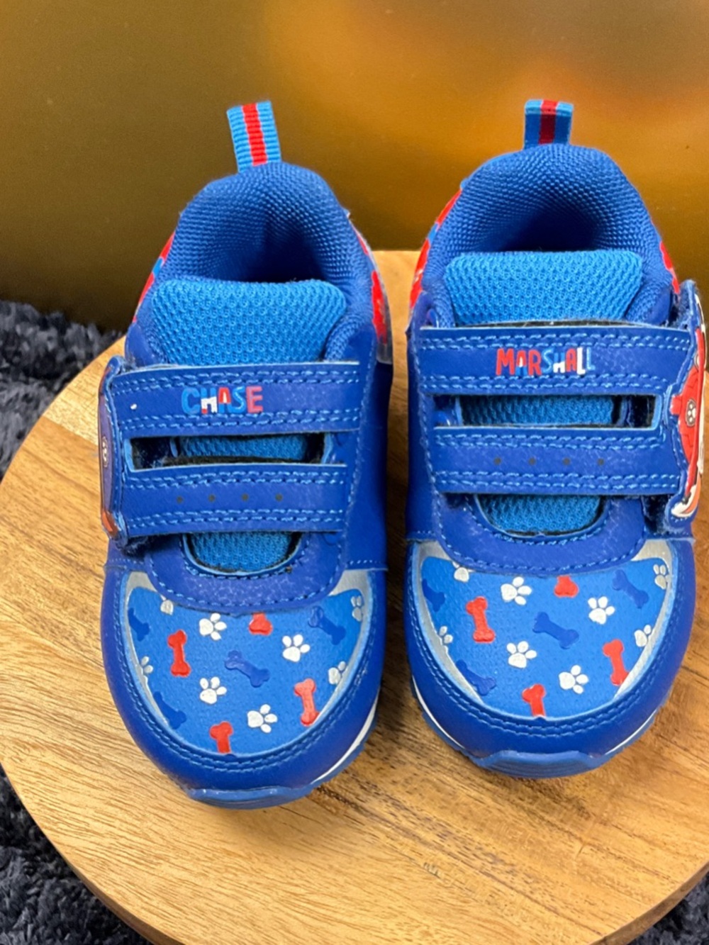Marshall Blue Kids' Paw & Bone Sneakers